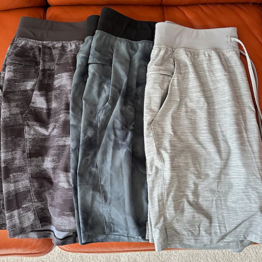 Lululemon T.H.E. Linerless Short 9" (Lot of 3)